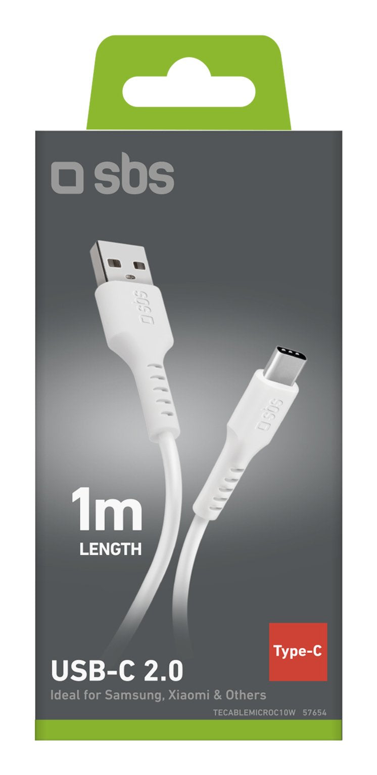 Sbs Usb Zu Usb-C Kabel 1m Weiá