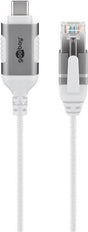 EAN 4040849743856 - Goobay 74385 cambiador de género para cable USB 3.1 type A RJ45 Blanco imagen 1
