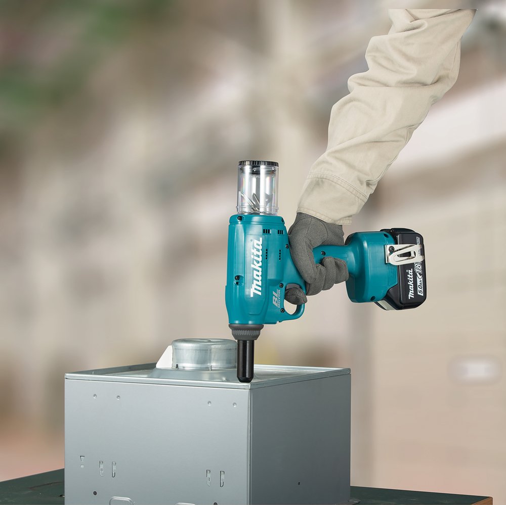 EAN 0088381876445 - Makita DRV150Z remachadora eléctrica Negro, Azul 2.4,3.2,4,4.8 mm 10 kN imagen 4