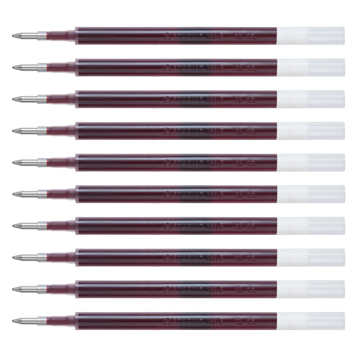 Stabilo Recambio Tinta De Gel Retráctil Palette Fine Rojo Caja -10u-