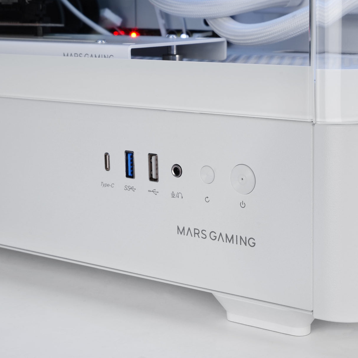EAN 8435693112716 - Mars Gaming MCLCDPROW carcasa de ordenador Midi Tower Blanco imagen 7
