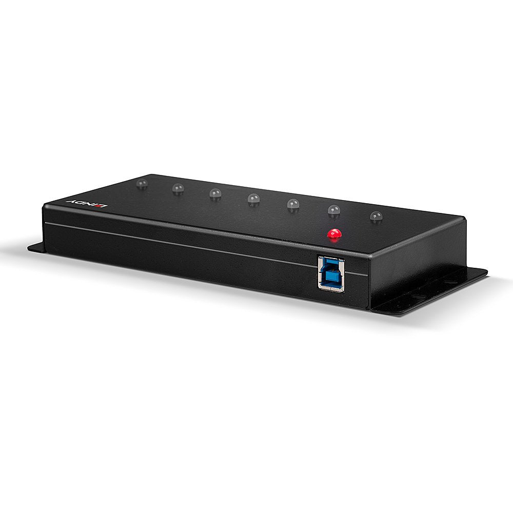 EAN 4002888431286 - Lindy 43128 hub de interfaz 5000 Mbit/s Negro imagen 2