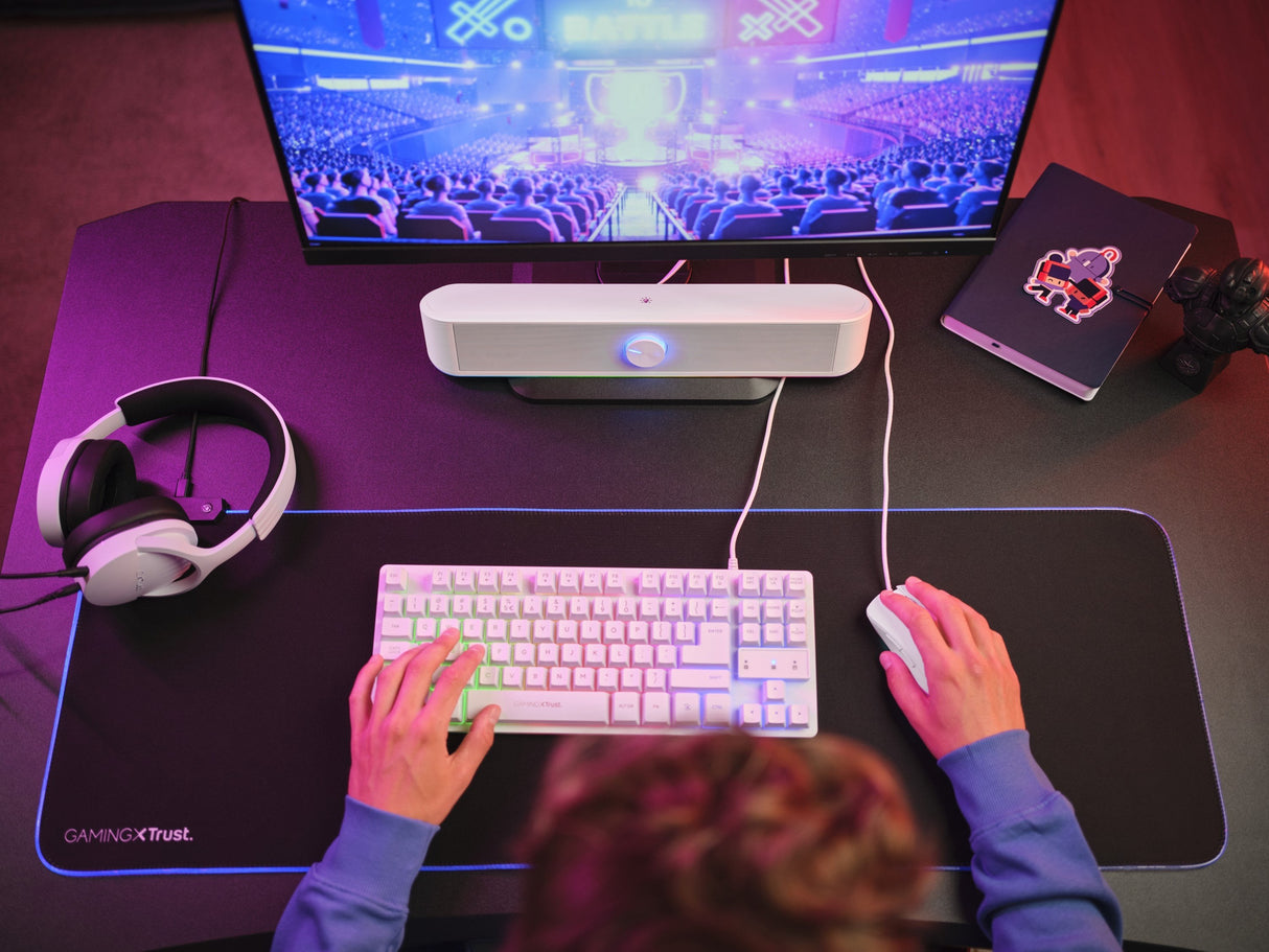 Barra De Sonido Trust Iluminada Rgb Gxt 619w Thorne