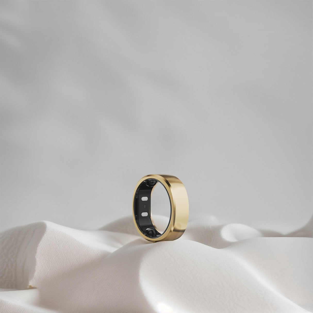 Anillo Inteligente Ringconn Gen2 Para Mujeres Y Hombres - Portátil Para Seguimiento Del Sueño Y La Actividad Física - Frecuencia Cardíaca - Color Oro King, Talla 13