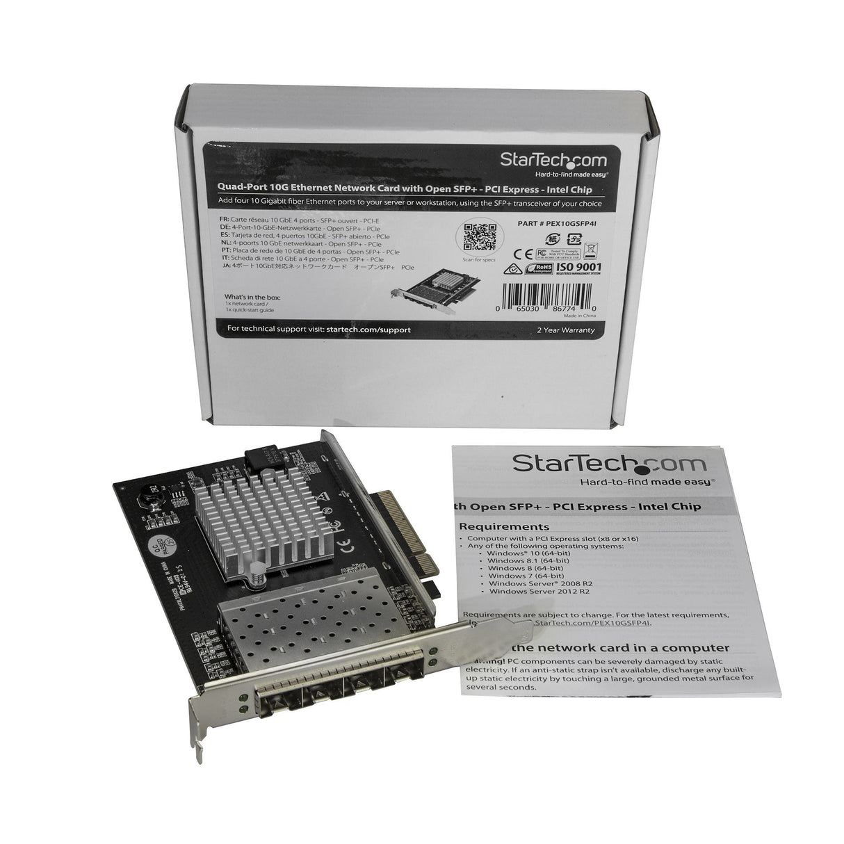 Tarjeta De Red Pci Express Para Servidores Con 4 Puertos Sfp+ - Tarjeta De Red De 10 Gibabits Con Chip Intel Xl710
