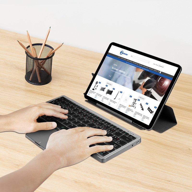 EAN 4052792074697 - LogiLink ID0214 teclado Hogar / Oficina Bluetooth QWERTZ Alemán Gris imagen 8
