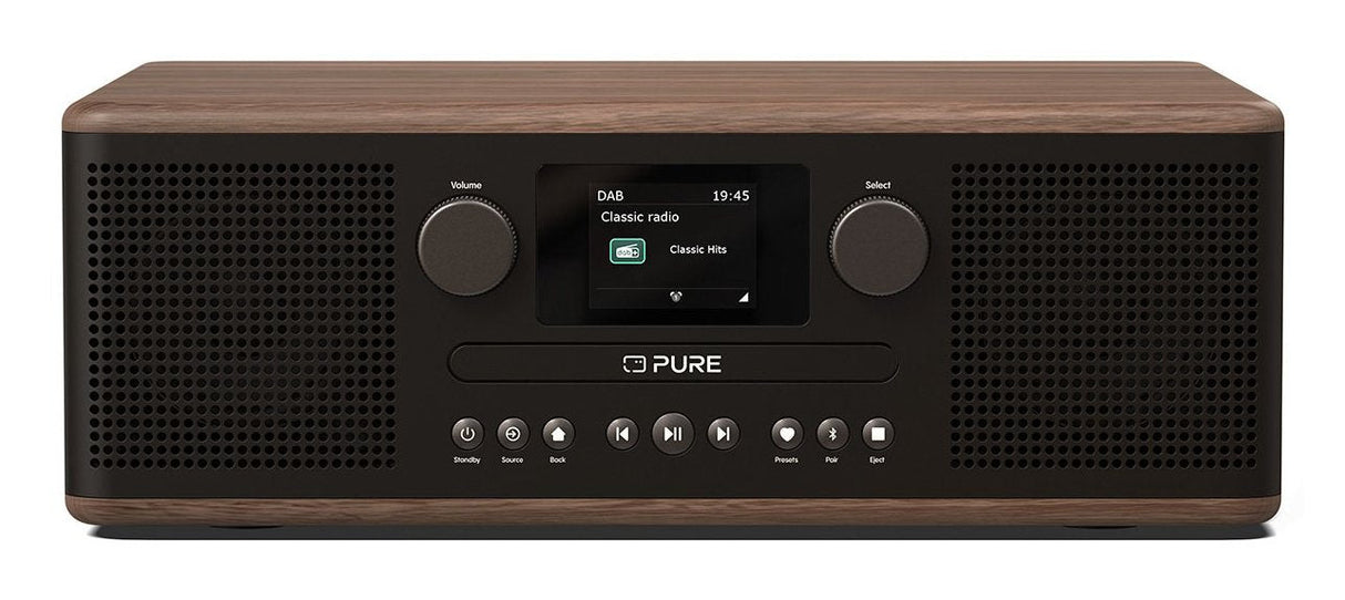 Pure Classic C-D6 Digitalradio Coffee Schwarz Walnuss Eu Uk
