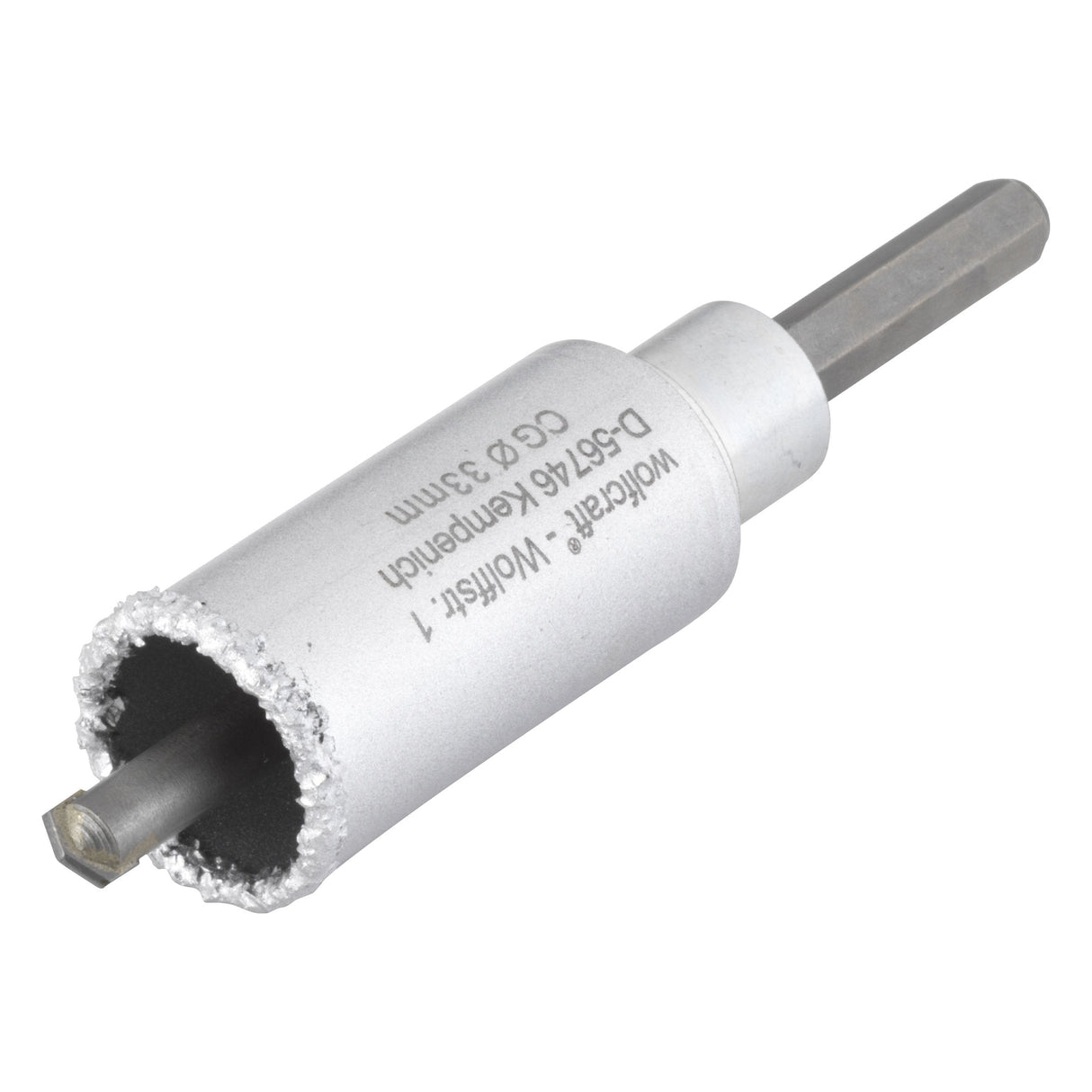 Corona De Perforación Recubierta De Carburo De Tungsteno, Con Adaptador, Ø33 X 55 Mm