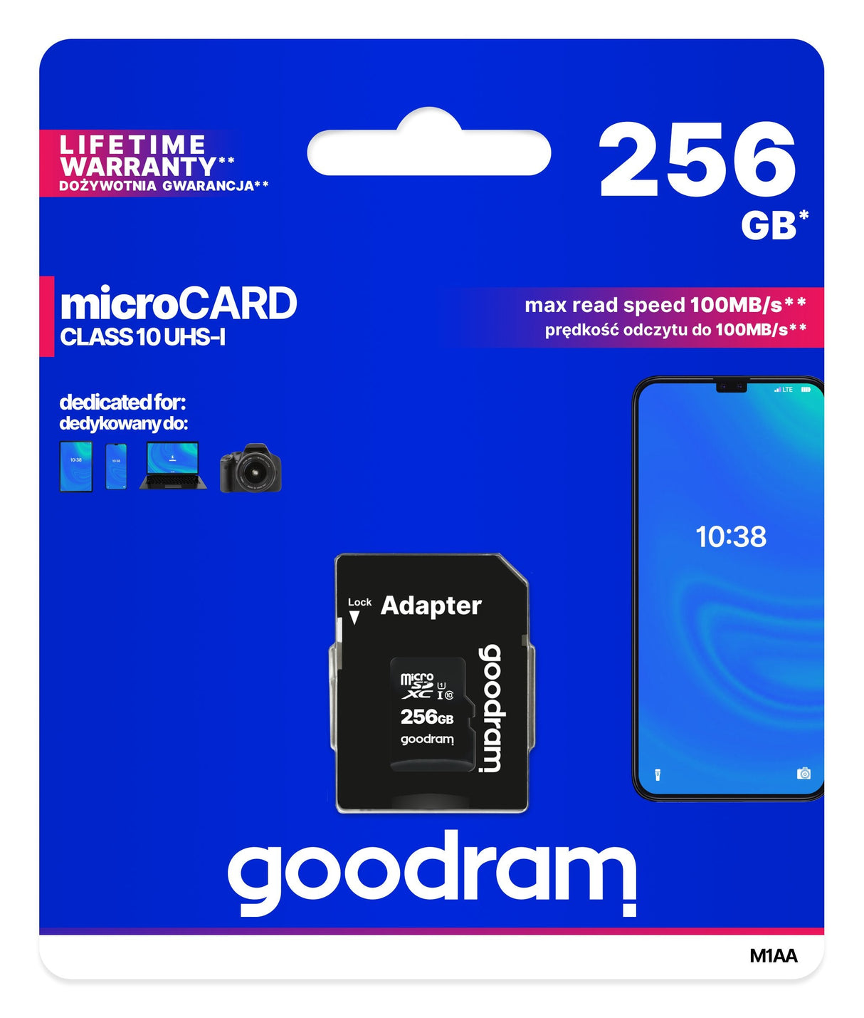 EAN 5908267930175 - Goodram M1AA 256 GB MicroSDXC UHS-I Clase 10 imagen 5