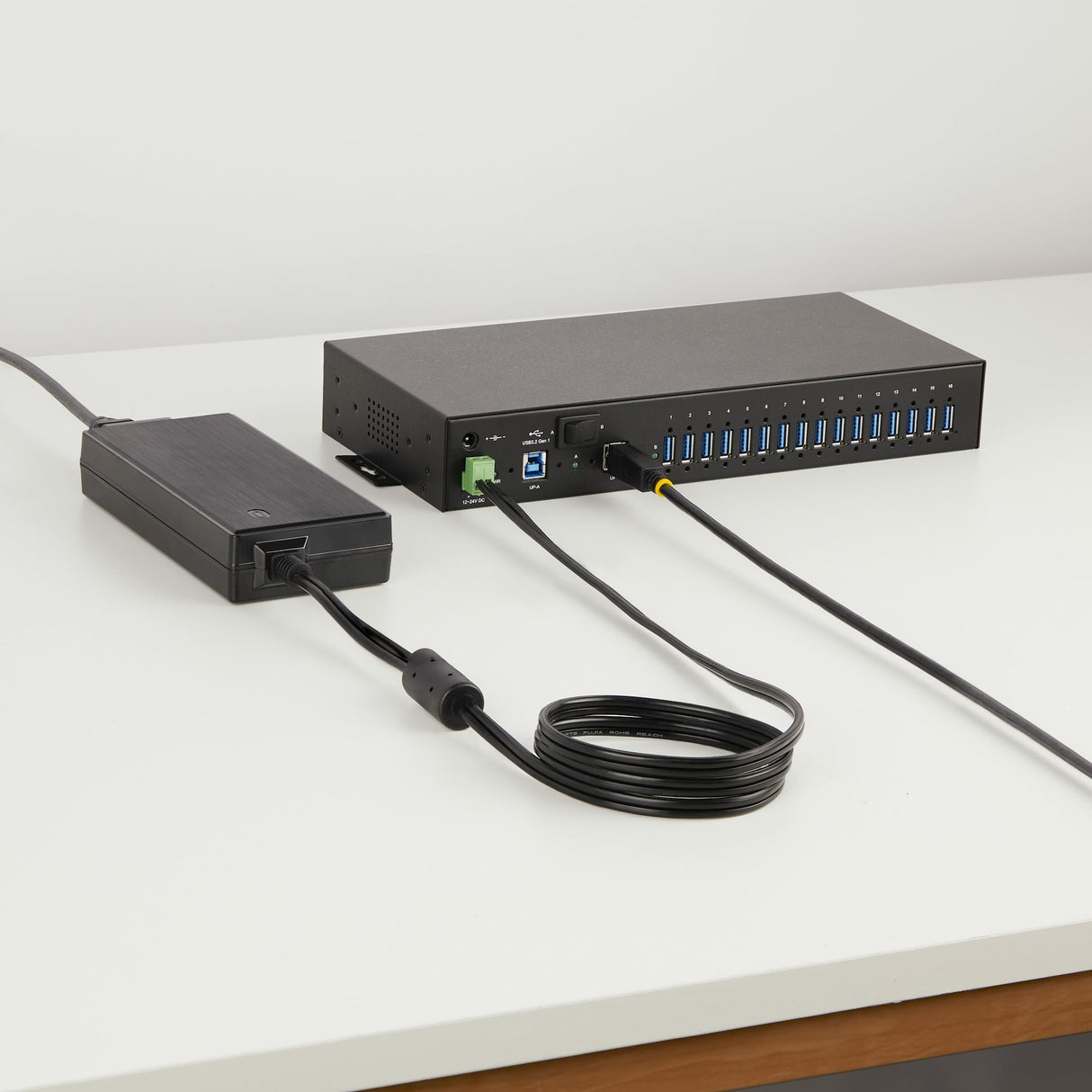 EAN 0065030905381 - StarTech.com S5G16AINDS-USB-A-HUB hub de interfaz 2 x USB 3.2 Gen 1 (3.1 Gen 1) Type-B 5000 Mbit/s Negro imagen 9