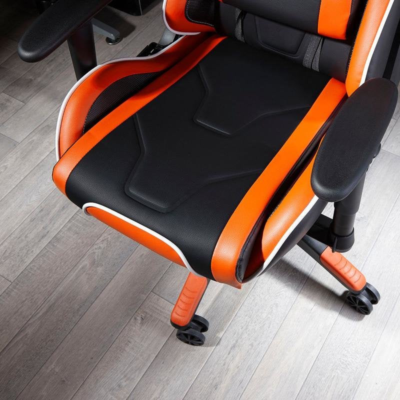 EAN 0094338074567 - X Rocker Agility eSports Silla para videojuegos de PC Asiento acolchado tapizado Negro, Naranja, Blanco imagen 4