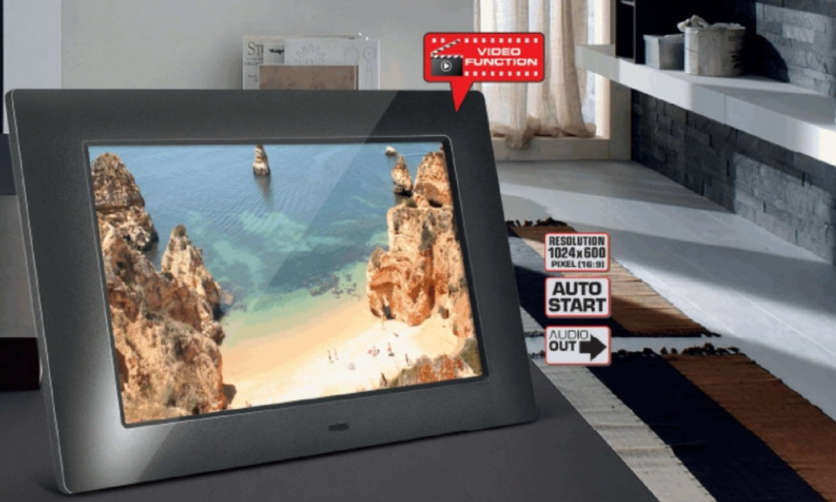 Marco De Fotos Digital Braun Digiframe 720 Black 17,8cm (7 )