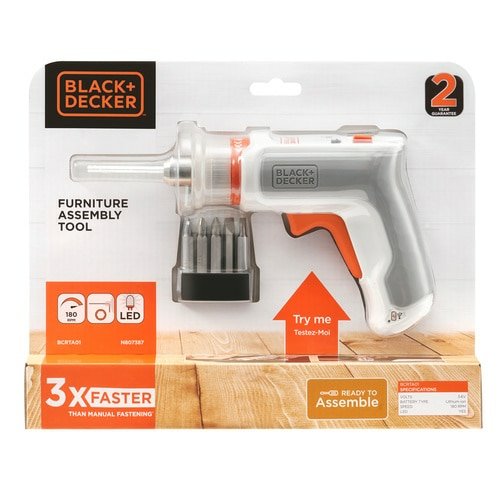 Atornillador Monta-Muebles Hexdriver 3,6v Bcrta01-Xj Black+Decker
