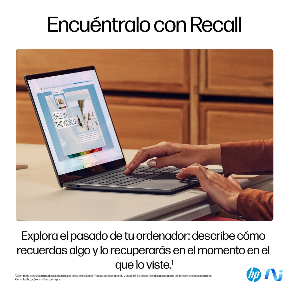 Portátil Hp Omnibook X 14-Fe0000ns Copilot+Pc, Snapdragon X Elite X1e-78-100, 16gb, 1tb Ssd, 14", W11 - Plata