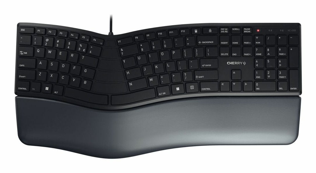 Teclado Belga Cherry Kc 4500 Ergo Usb Azerty Negro