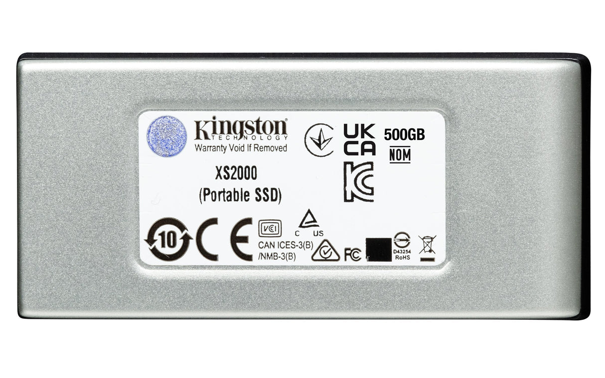 EAN 0740617321340 - Kingston Technology XS2000 1 TB USB Tipo C 3.2 Gen 2 (3.1 Gen 2) Negro, Plata imagen 2
