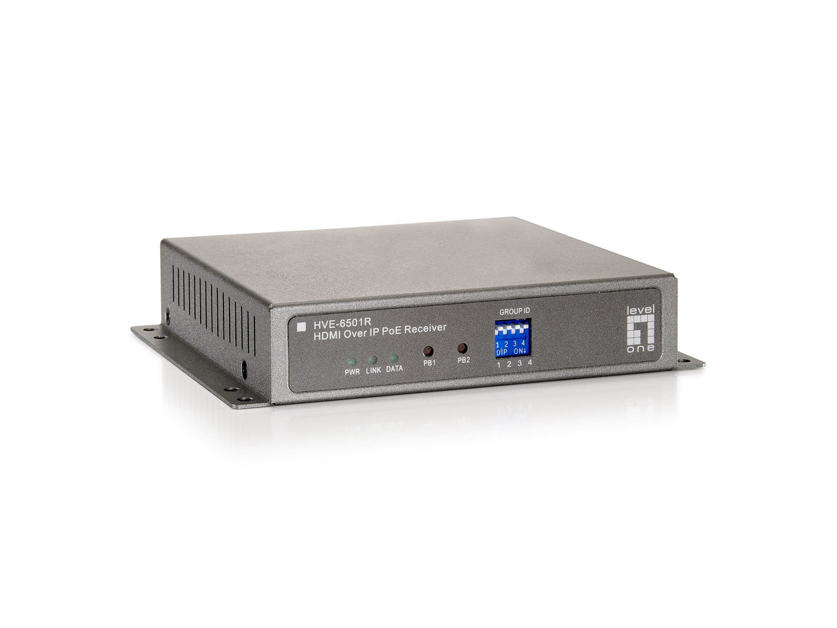 Levelone Hdmi Over Ip Poe Hve-6501r Poe Receiver Video Exe.