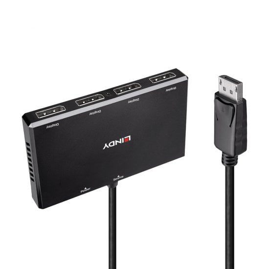 EAN 4002888384315 - Lindy 38431 hub de interfaz DisplayPort Negro imagen 2