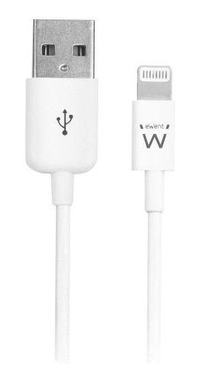 Cable Usb Ewent Lightning- Usb-A 2.0m Blanco