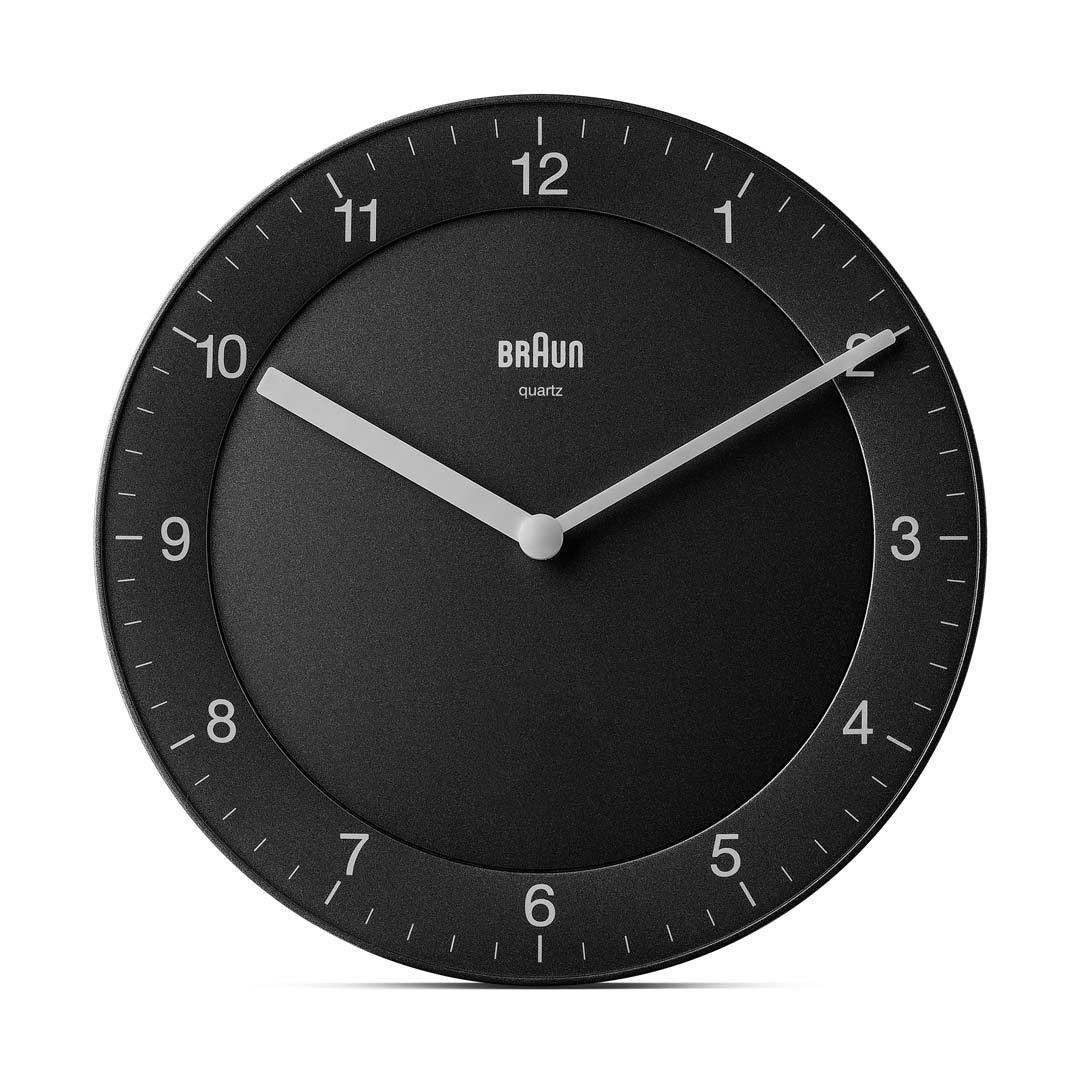 Braun Bc 06 B Reloj De Pared De Cuarzo Analógico Negro