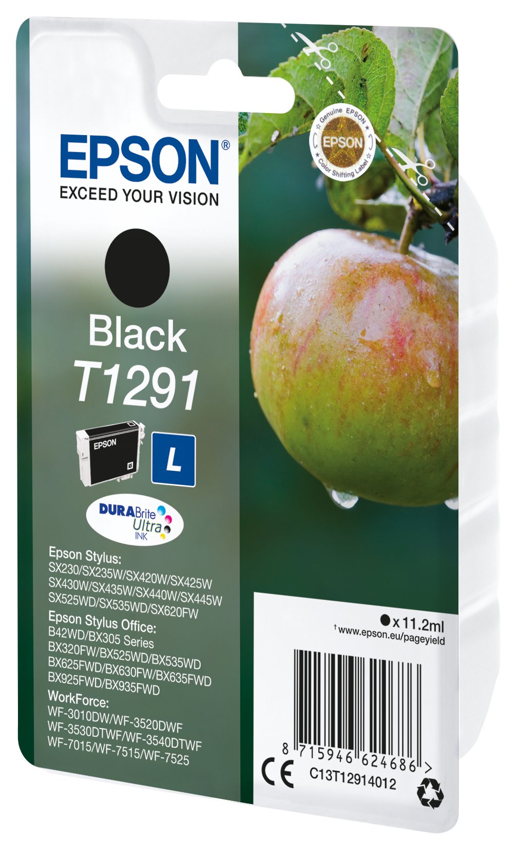 Epson Tinta Original T1291 Black Para Epson Stylus Office B42wd/ Bx305f /Bx305fw /Bx305fw Plus