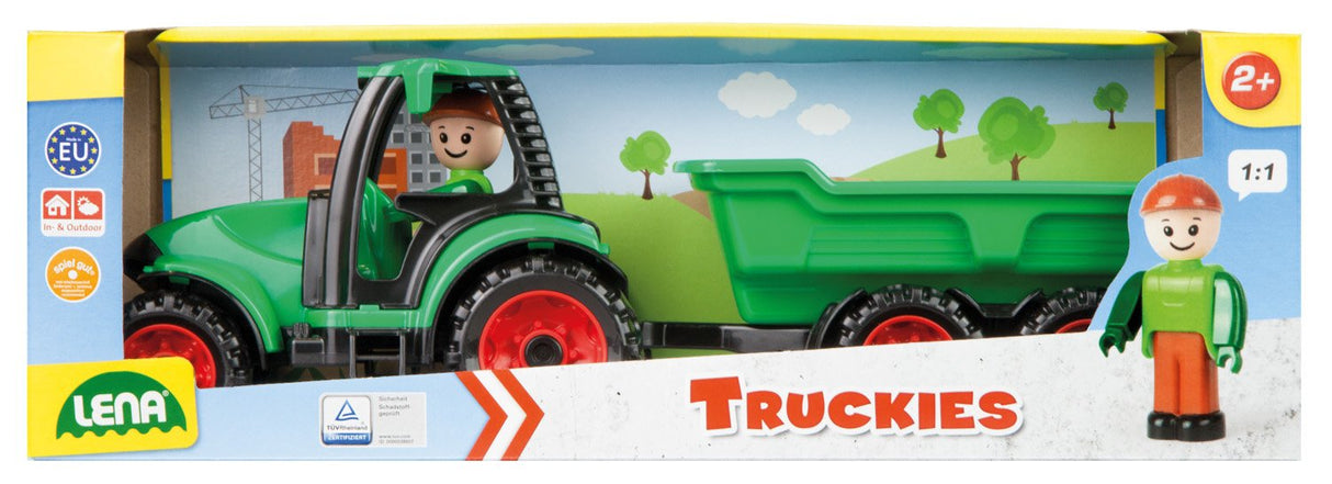 Lena Truckies Tractor With Trailer 38cm