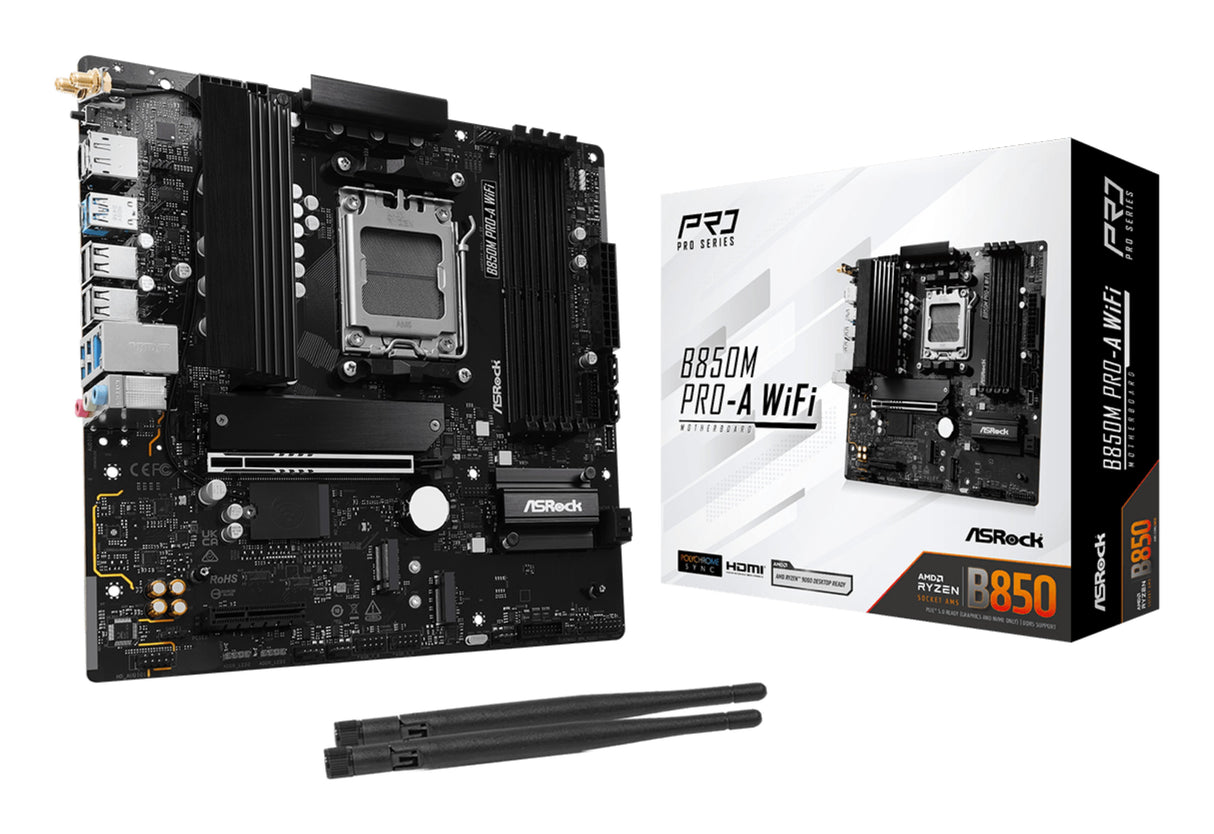 EAN 4711581490376 - Asrock B850M Pro-A WiFi AMD B850 Zócalo AM5 micro ATX imagen 1