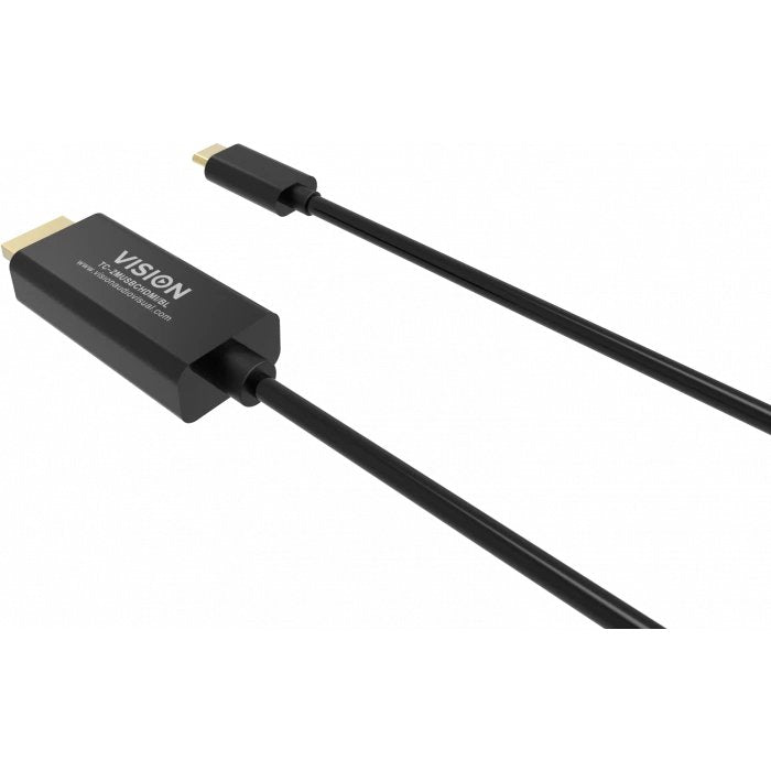 EAN 1043055200000 - Vision TC 2MUSBCDP8K/BL cable DisplayPort 2 m USB Tipo C Negro imagen 5