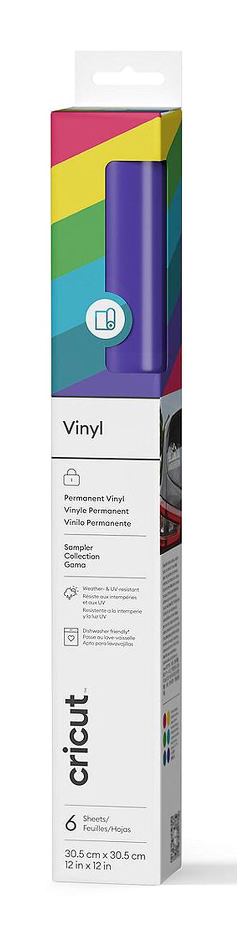 Cricut 2011588 Vinilo De Transferencia Térmica Lámina De Vinilo De Transferencia Térmica Vinilo De Termotransferencia Liso 6 Hojas