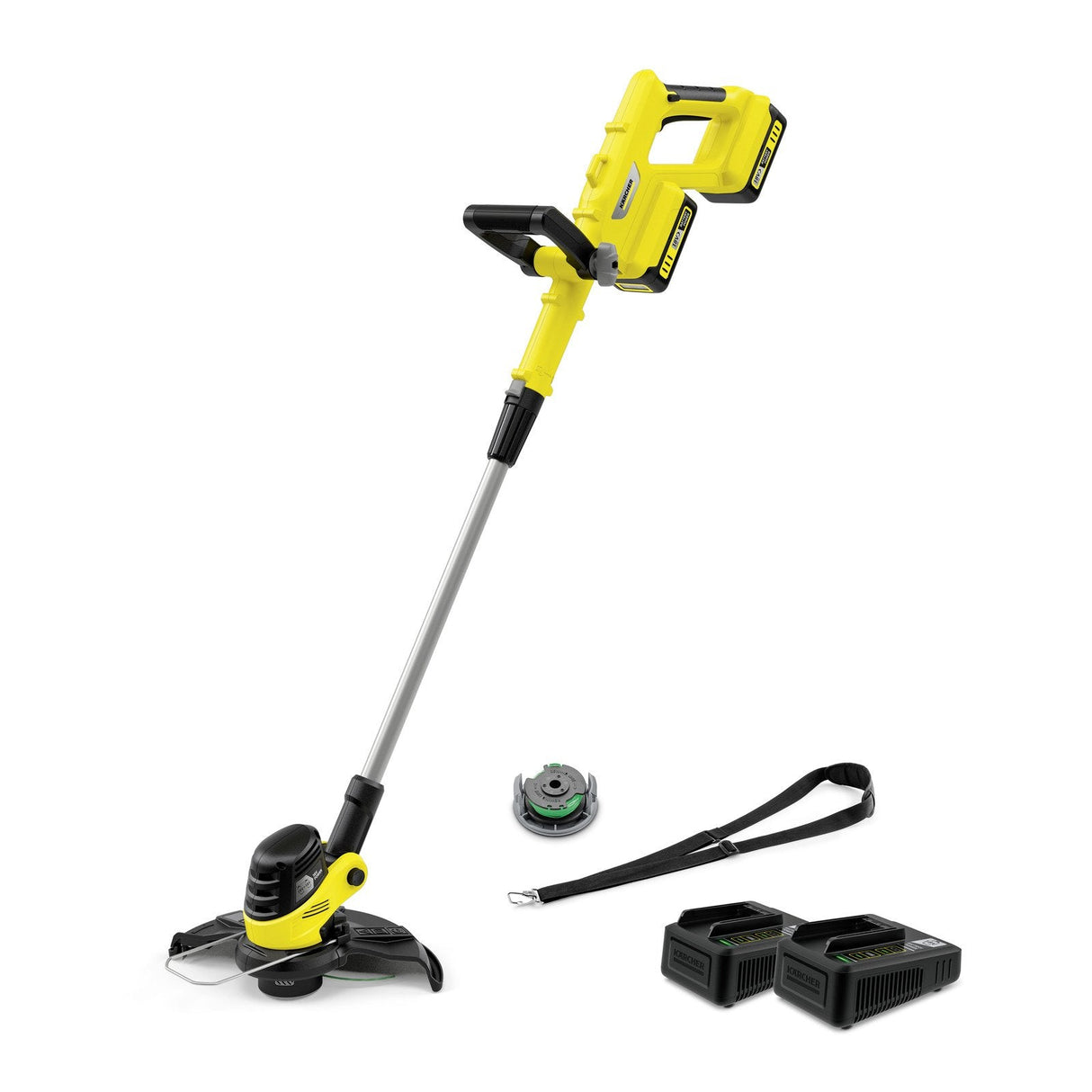 Kärcher Ltr 3-18 Dual Battery Set 30 Cm Batería Negro, Acero Inoxidable, Amarillo
