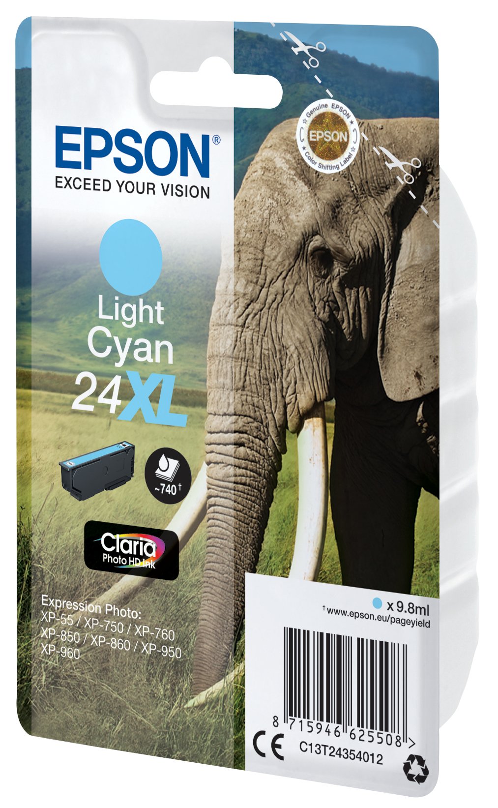 24xl Cartucho Dtinta Cyan Clair