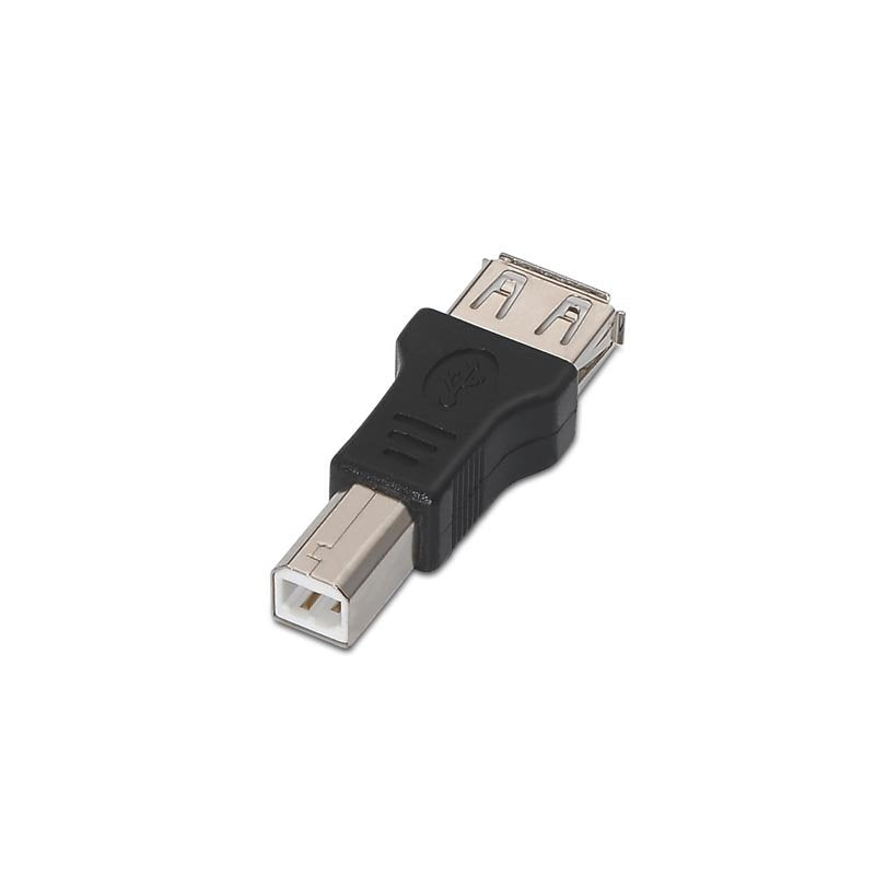 Adaptador Usb 2.0 Tipo A-H A Usb Tipo B-M · Negro