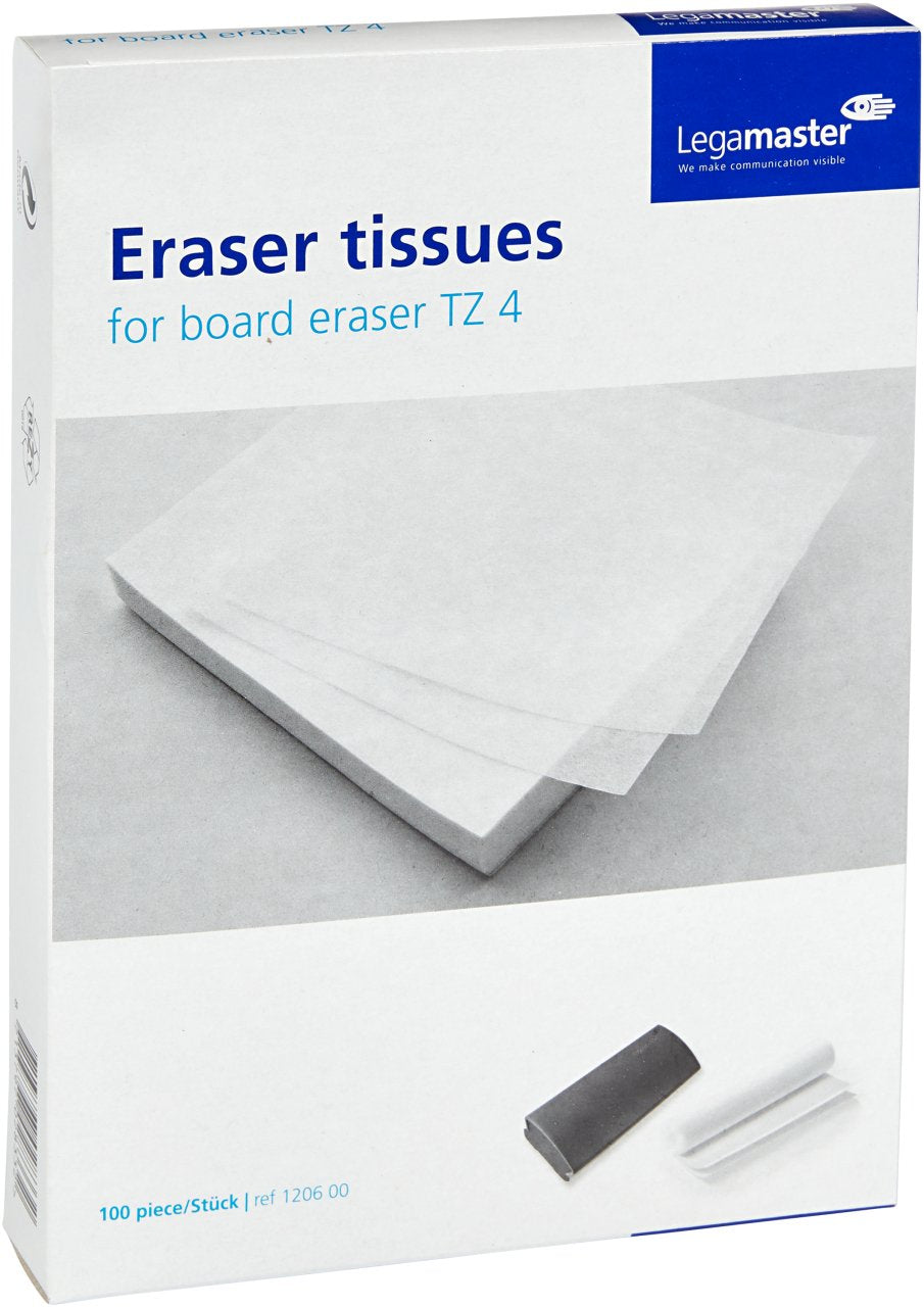 Legamaster Löschpapier Para Tafellöscher - 100 Unidades