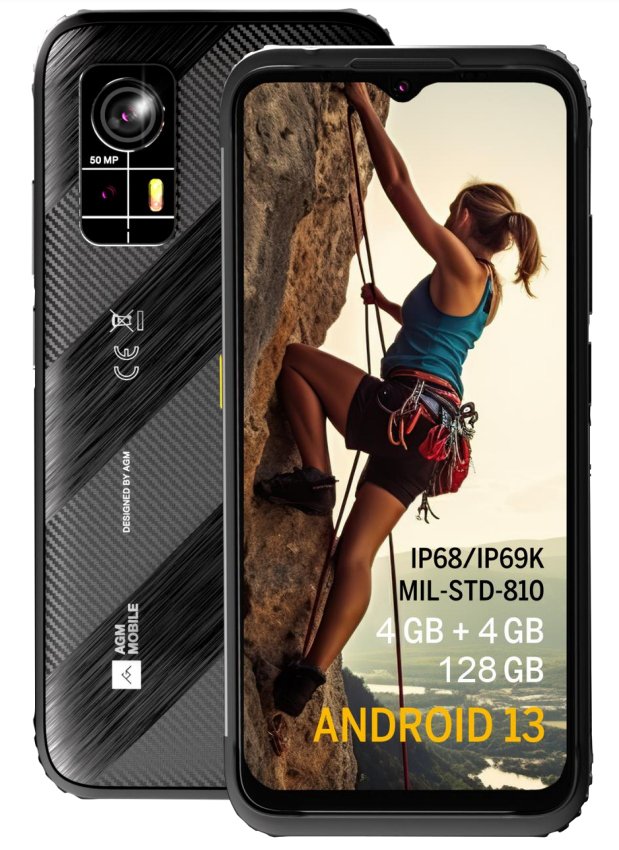 EAN 6934663604814 - AGM H6 Lite 16,6 cm (6.52") SIM doble Android 13 4G 8 GB 128 GB Negro, Gris imagen 1
