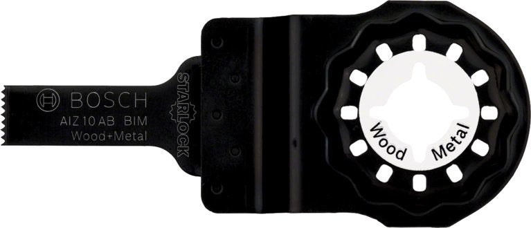 Hoja De Sierra De Inmersión Bosch Professional Aiz 10 Ab Madera + Metal Bim, Ancho 10 Mm 2608661641
