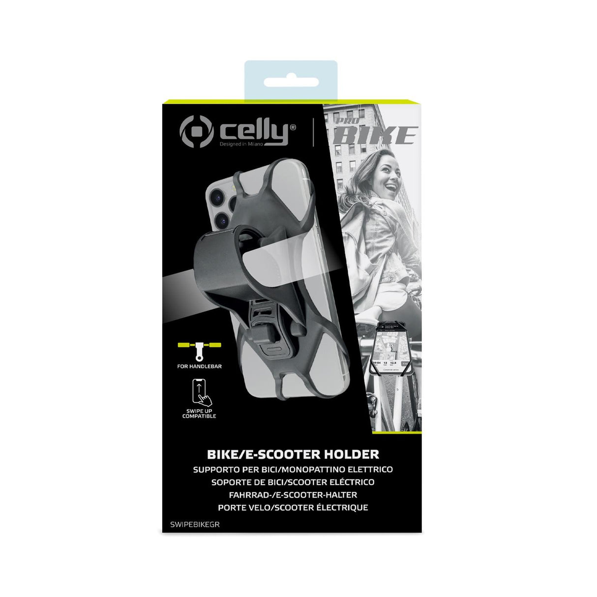 EAN 8021735760092 - Celly Swipe Bike Soporte pasivo Teléfono móvil/smartphone Gris imagen 4