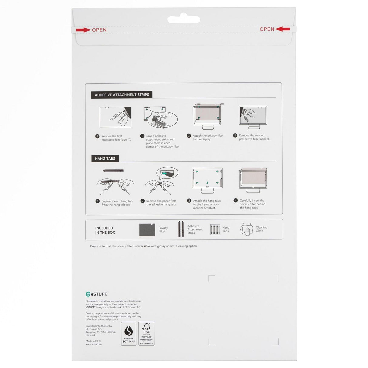 Edge Privacy Filter 13.3" 302 Mm X 174 Mm 16:9 Supports