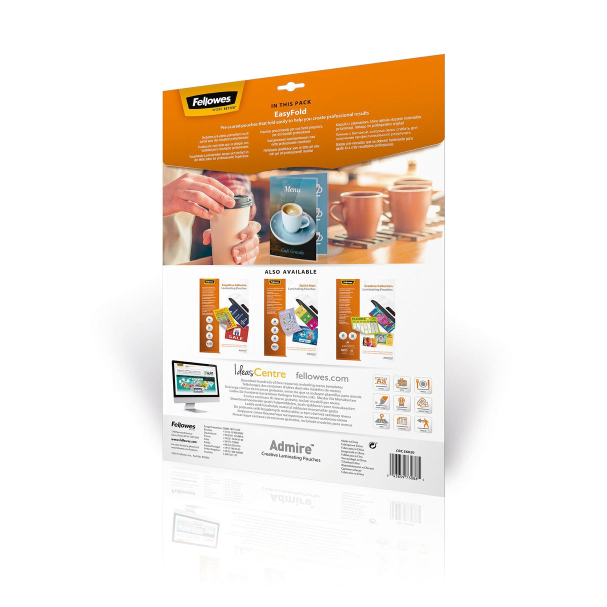 Laminator Pouch Easyfold/A3 80 25pcs 5602001 Fellowes