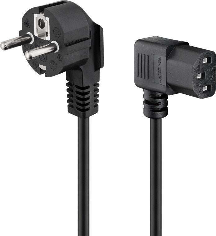 EAN 4040849595684 - Goobay 59568 cable de transmisión Negro 1,8 m Enchufe tipo F C13 acoplador imagen 1