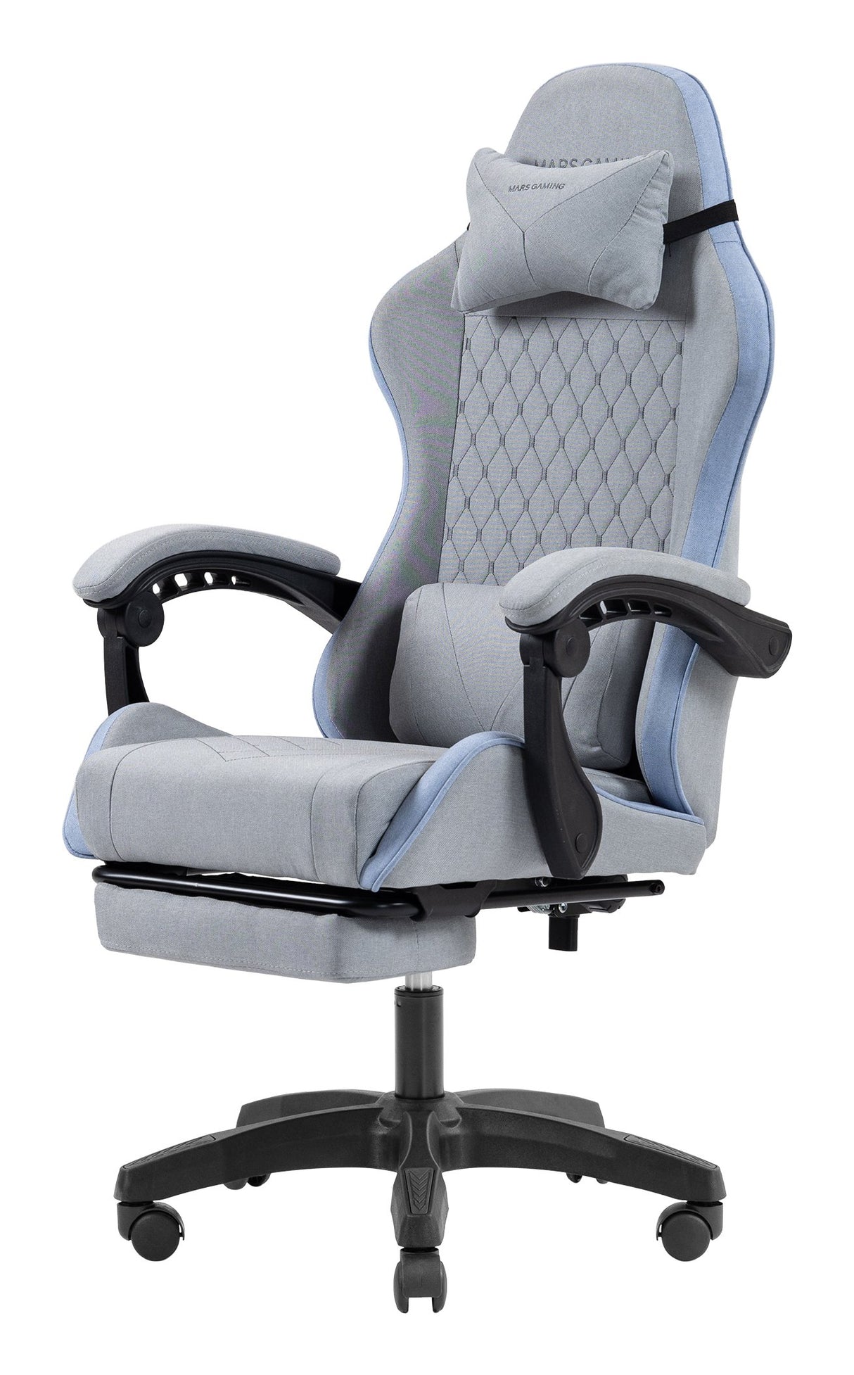 EAN 8435693112969 - Mars Gaming MGCXFSBL silla para videojuegos Silla para videojuegos de PC Asiento acolchado Azul, Gris imagen 5