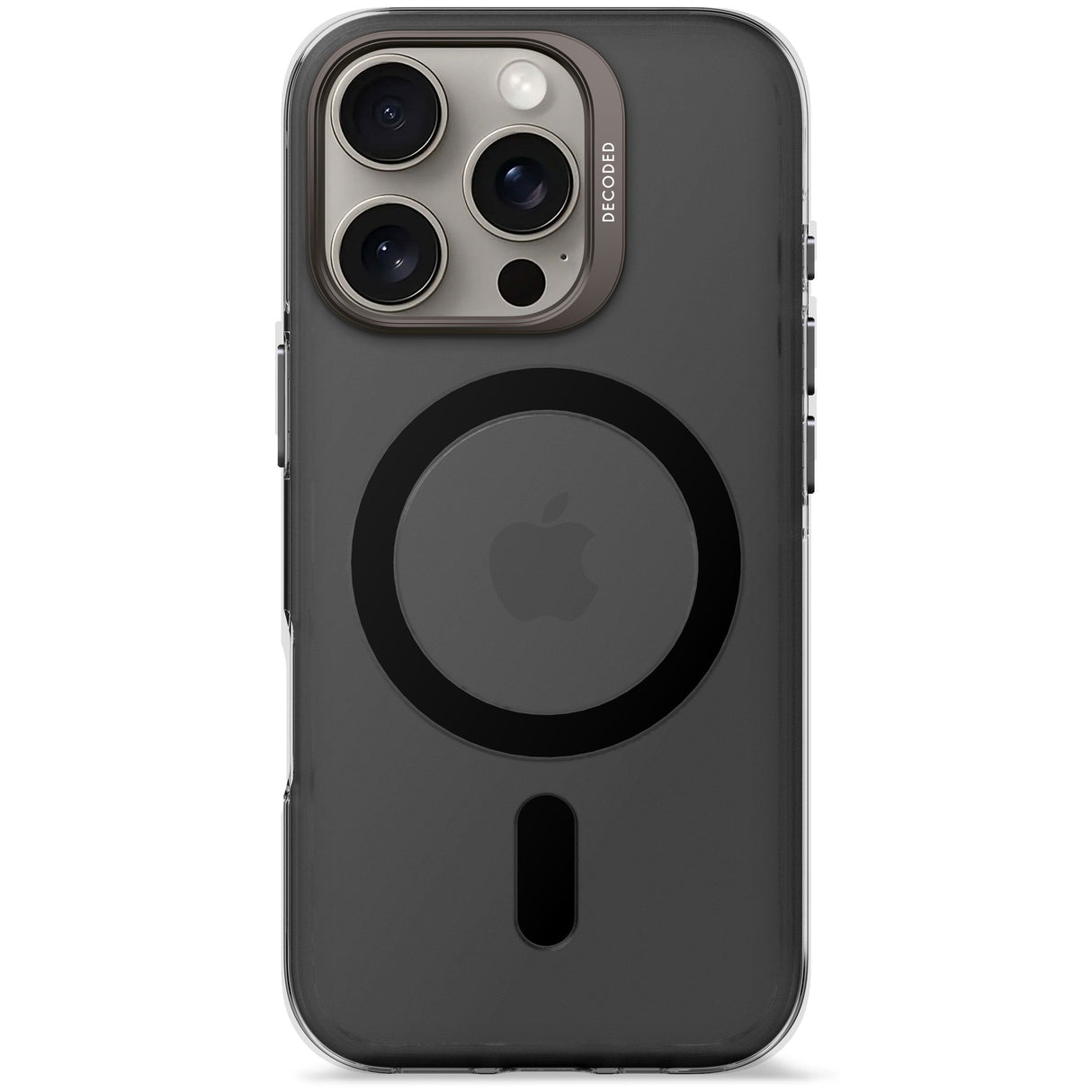 Decoded Recycled Plastic Backc. Iphone 16 Pro Transparent Black