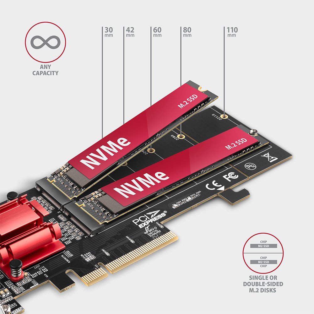 EAN 8595247906717 - Axagon PCEM2-ND tarjeta y adaptador de interfaz Interno M.2 imagen 3