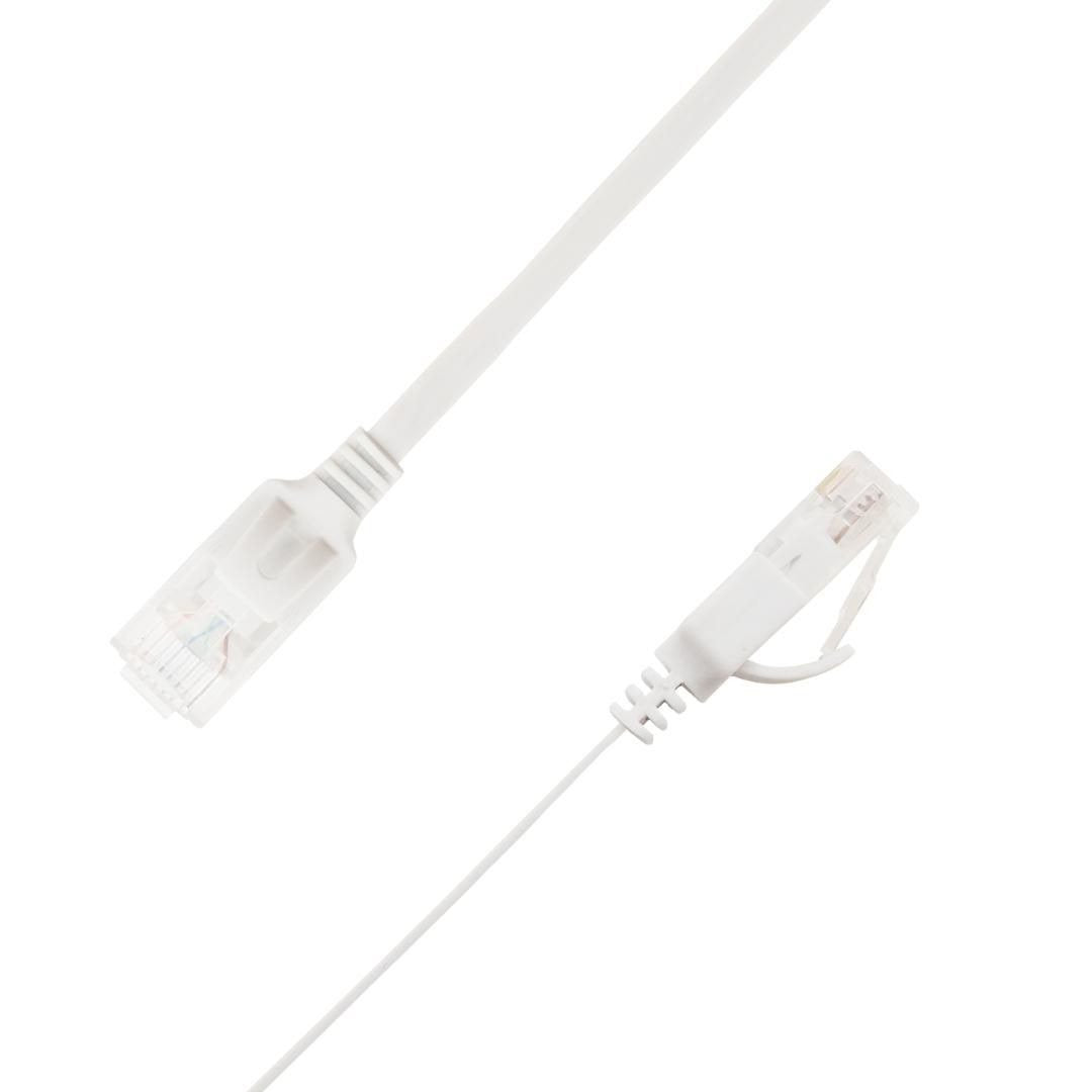 Flat U/Utp Cat6a White 3.5m Awg 34/7, Pvc, 1x4mm Utp-Fl6a-00350-Wh