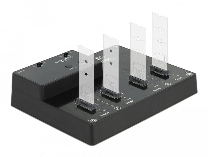 Delock M.2 Dockingstation Para 4 X M.2 Nvme Pcie Ssd Con Función De Clonación