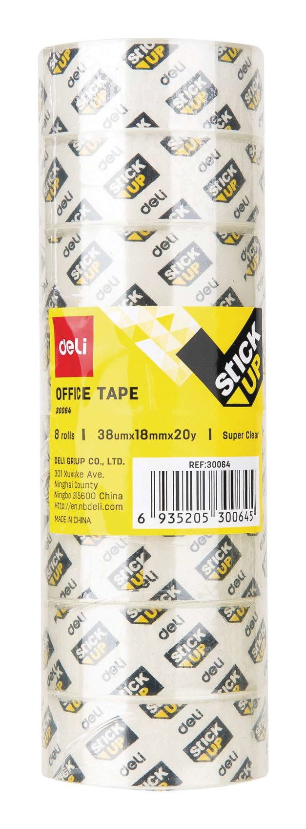 EAN 6935205300645 - Deli D260304 cinta adhesiva 18 m Transparente 8 pieza(s) imagen 9