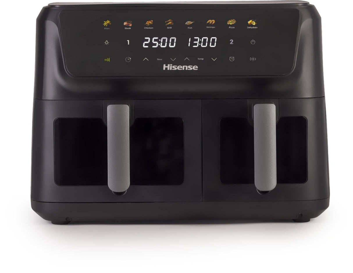 EAN 3838783014481 - Hisense HAF2700DCD Doble 11 L Independiente 2700 W Freidora de aire caliente Negro imagen 1