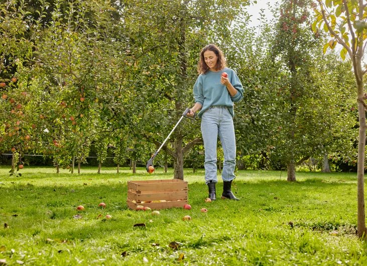 Pinza Gardena 4en1 Gris/Turquesa, Función De Agarre Y Recogida 11700-20