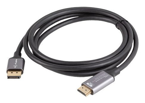 EAN 5901969441536 - Lanberg CA-DPHD-20CU-0018-BK adaptador de cable de vídeo 1,8 m DisplayPort HDMI tipo A (Estándar) Negro, imagen 2