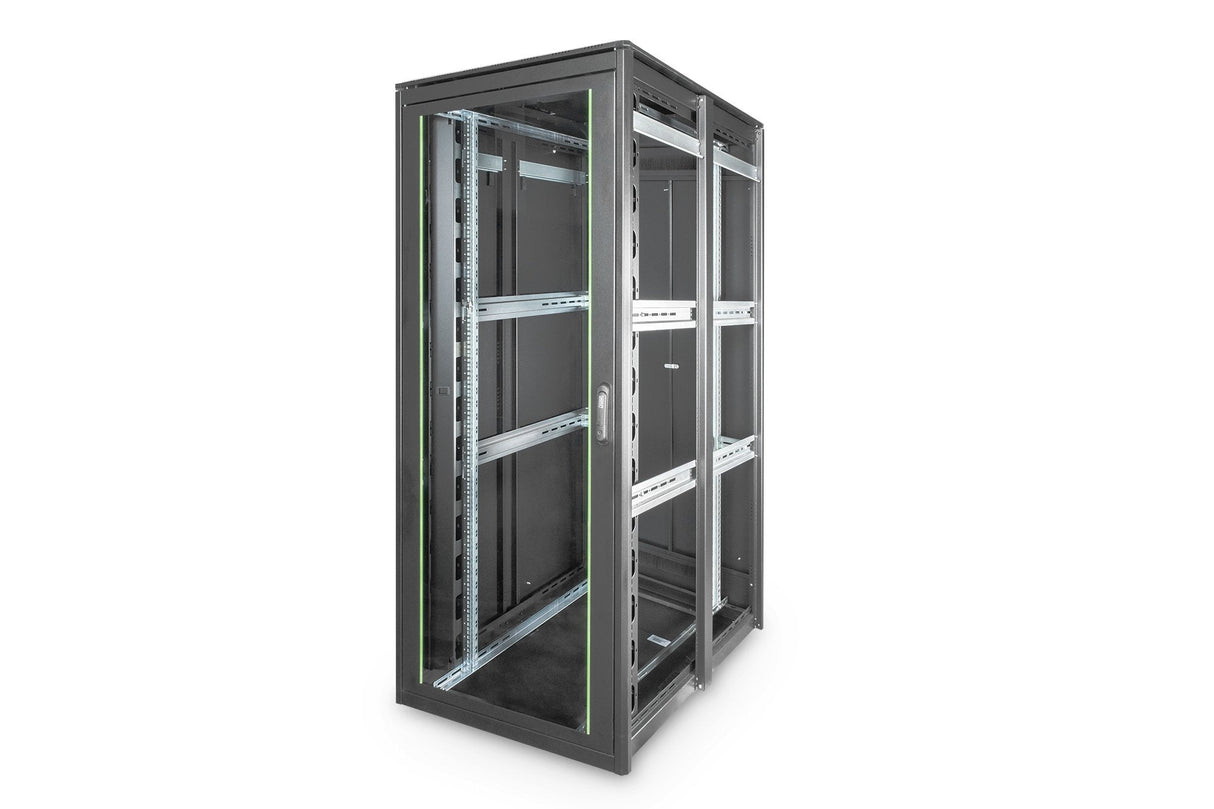 Digitus Armarios Rack, Armario It Negro, Rack O Bastidor Independiente, 42u, 800 Kg, Patas Ajustables, Gestión De Cables, 152 Kg