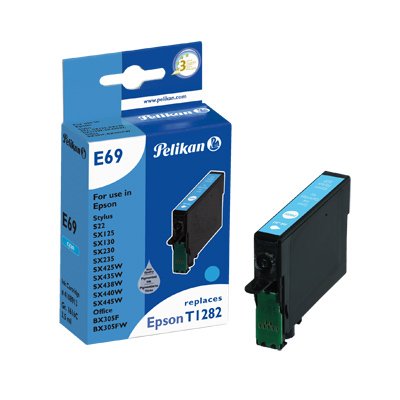 Tinta Pelikan Epson E69 T1282 Cian Compatible